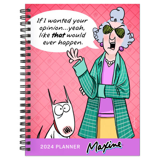 Maxine Medium 12-Month 2024 Weekly and Monthly Planner, 