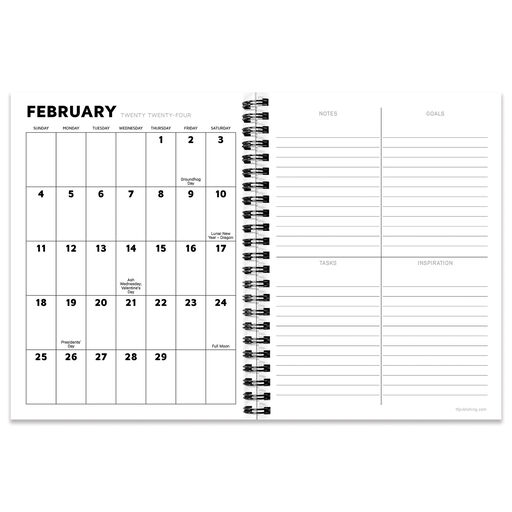 Maxine Medium 12-Month 2024 Weekly and Monthly Planner, 