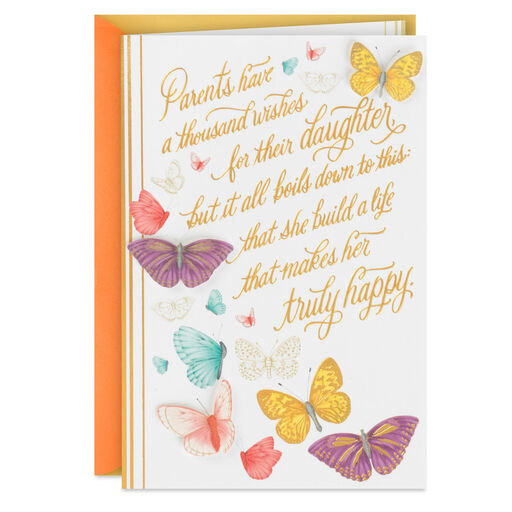 A Life That Makes You Truly Happy Birthday Card for Daughter, 