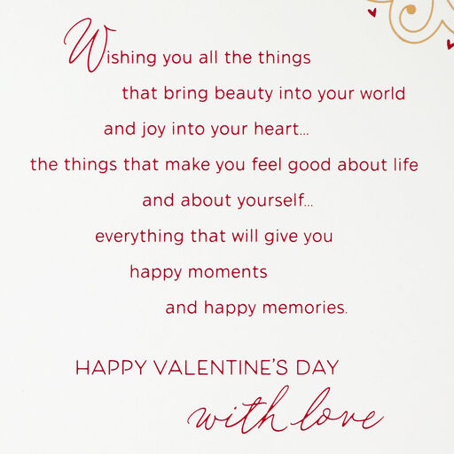 Butterflies and Hearts Valentine's Day Card for Mother From Both, 