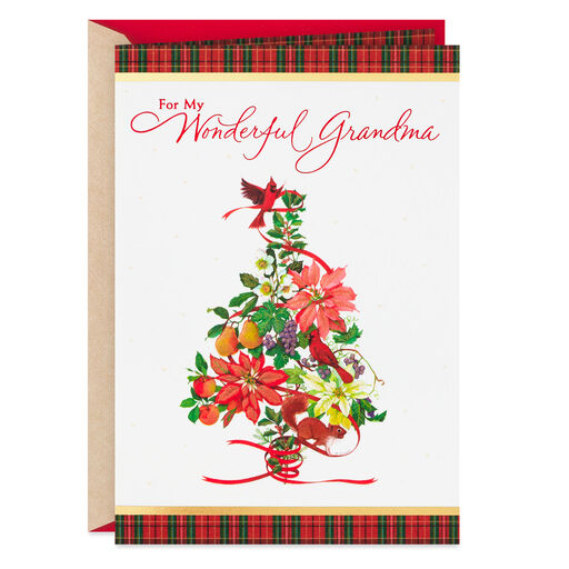 Grateful for You Christmas Card for Grandma, 