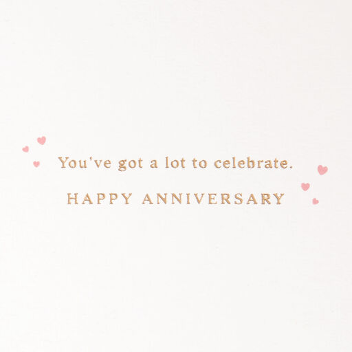 A Lot to Celebrate Champagne Flutes Anniversary Card, 