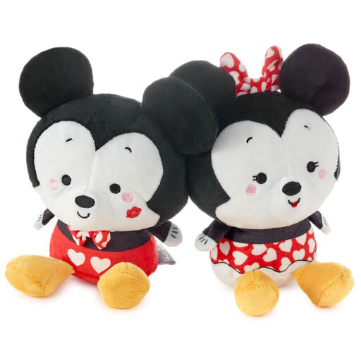 Better Together Disney Mickey and Minnie Valentine's Day Magnetic Plush Pair, 5", 