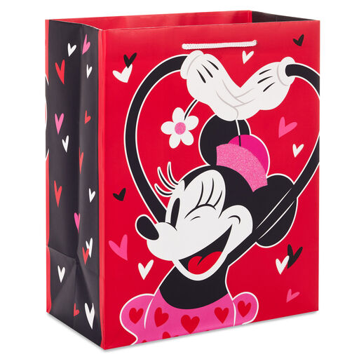 9.6" Disney Minnie Mouse Heart Medium Gift Bag, 