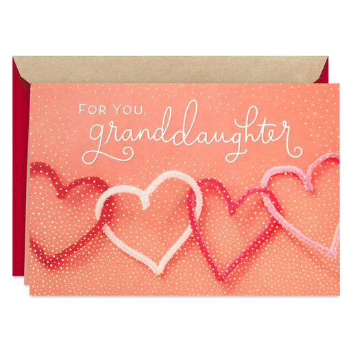 You're Loved Valentine's Day Card for Granddaughter, 