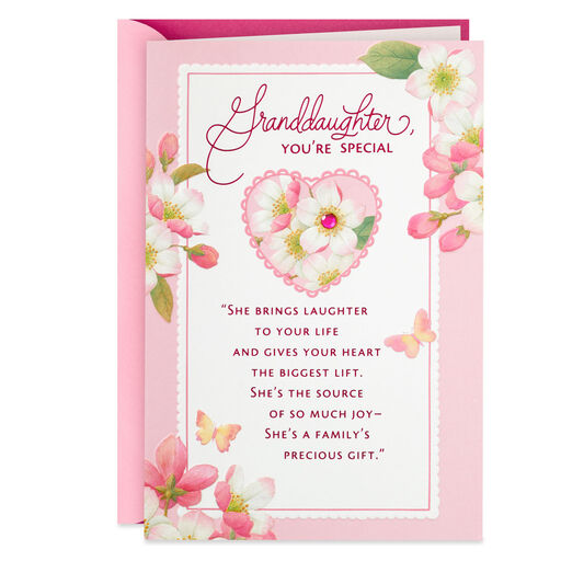A Precious Gift Valentine's Day Card for Granddaughter, 