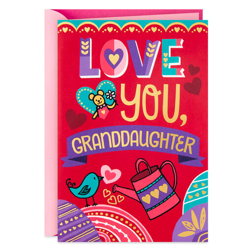 Sweet and Smart Pop-Up Valentine's Day Card for Granddaughter, 