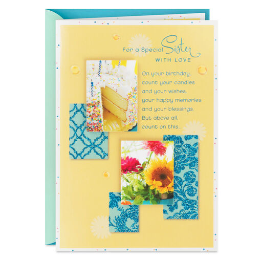 You Deserve a Beautiful Day Birthday Card for Sister, 