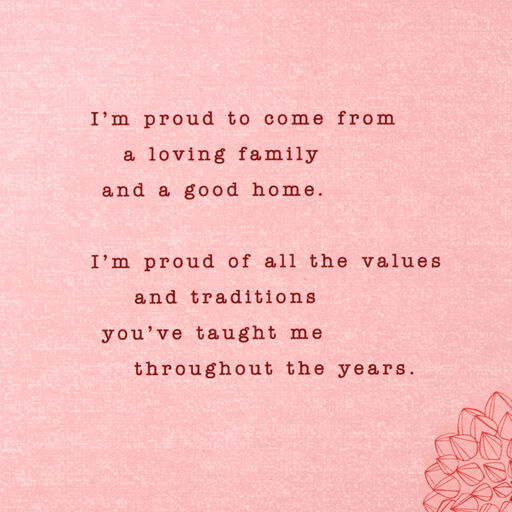 Proud to Be Your Daughter Valentine's Day Card for Mother, 