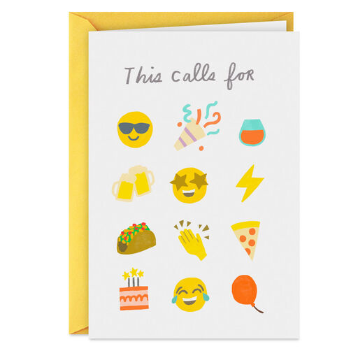 Fun Emojis Birthday Card, 