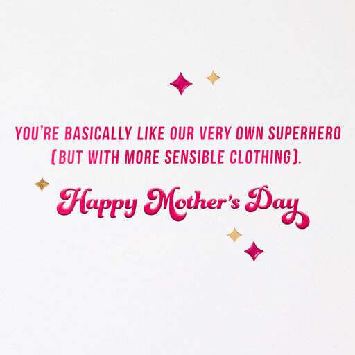 Our Family's Superhero Funny Mother's Day Card for Grandma, 