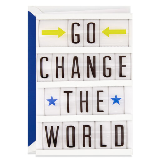 Go Change the World Congratulations Card, 