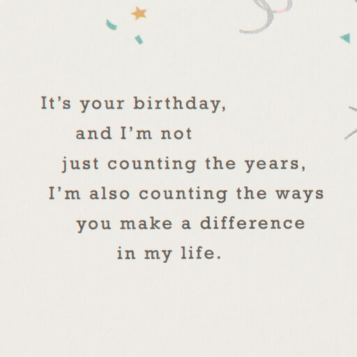 You Make a Difference in My Life Birthday Card for Dad, 