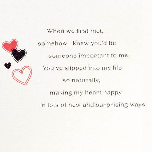 You Make My Heart Happy Romantic First Valentine's Day Card, 