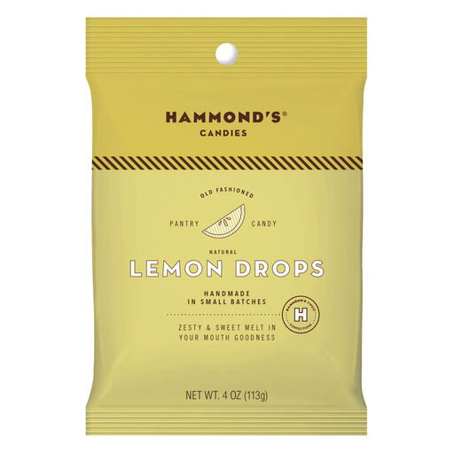 Hammond's Lemon Drops Candy, 4 oz. Bag, 