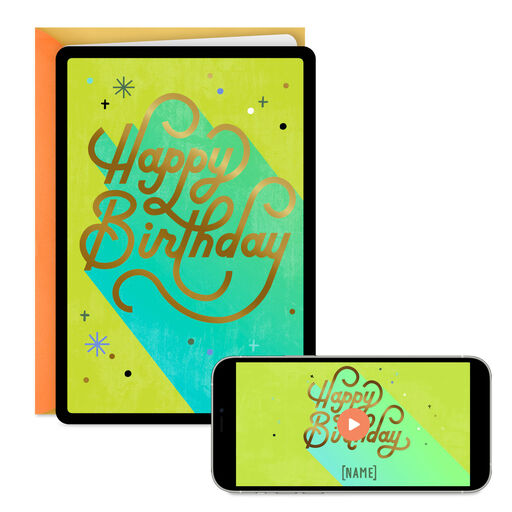 Happy Birthday Video Greeting Birthday Card, 