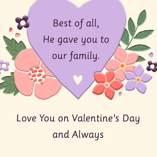 Love You Always Religious Valentine's Day Card for Granddaughter, 