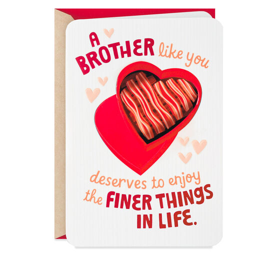 Treat Yourself Valentine's Day Card for Brother, 