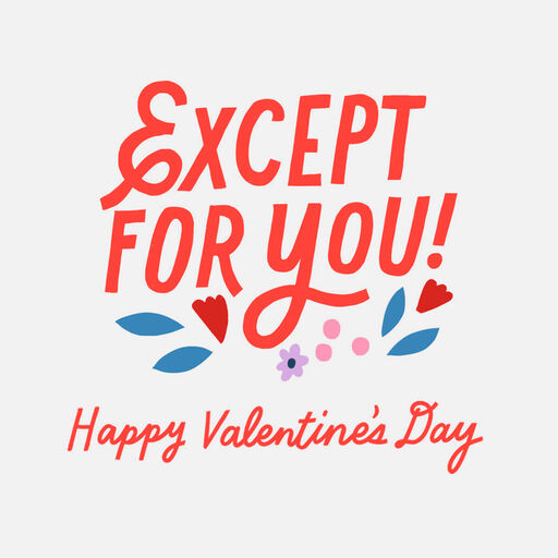 Everyone Sucks Poem Funny Valentine's Day Card, 