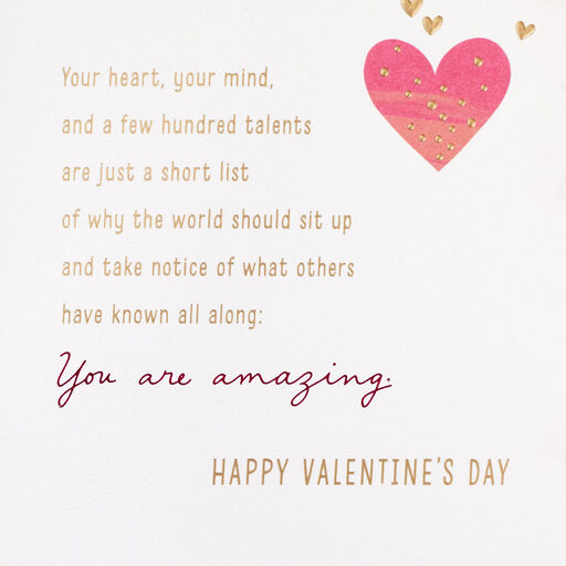 You are One-of-a-Kind Amazing Valentine's Day Card for Daughter, 