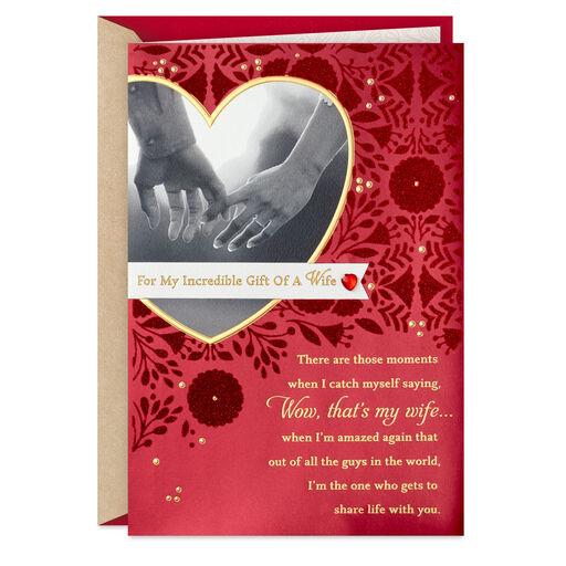 Incredible Gift Religious Valentine's Day Card for Wife, 