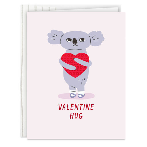 Valentine Hug for You Valentine's Day Card, 