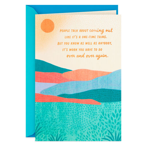 Proud of You Coming Out Encouragement Card, 
