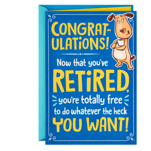 License to Chill Certificate Funny Retirement Card, 