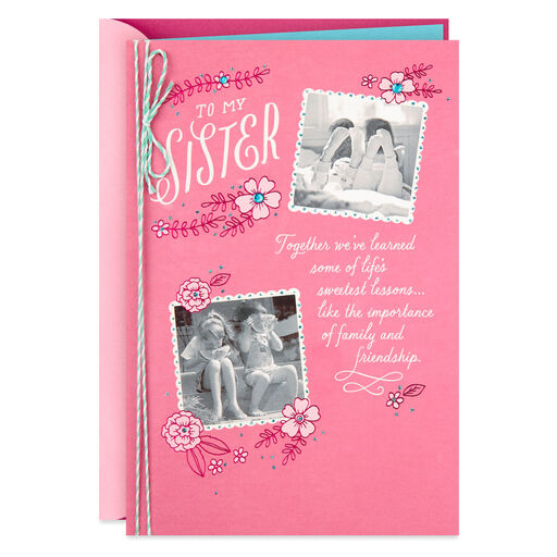 Lucky You Are My Sister Mother's Day Card, 