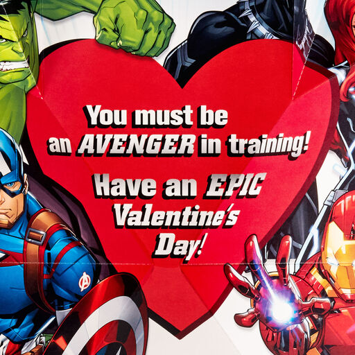 Marvel Avengers Avenger in Training Pop-Up Valentine's Day Card for Grandson, 
