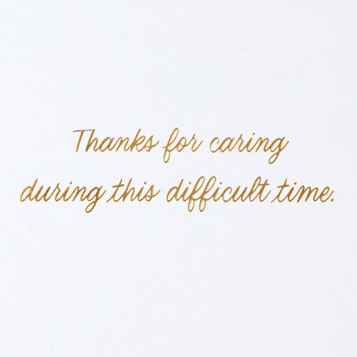 Your Caring Means a Lot Sympathy Thank-You Card, 