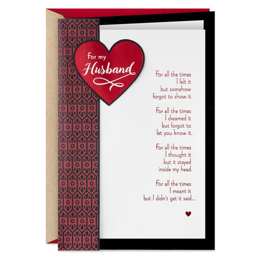 Love You for All Times Valentine's Day Card for Husband, 