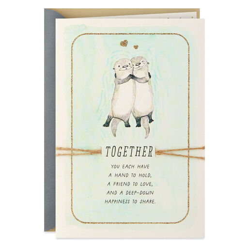 A Hand to Hold, A Friend to Love Anniversary Card, 