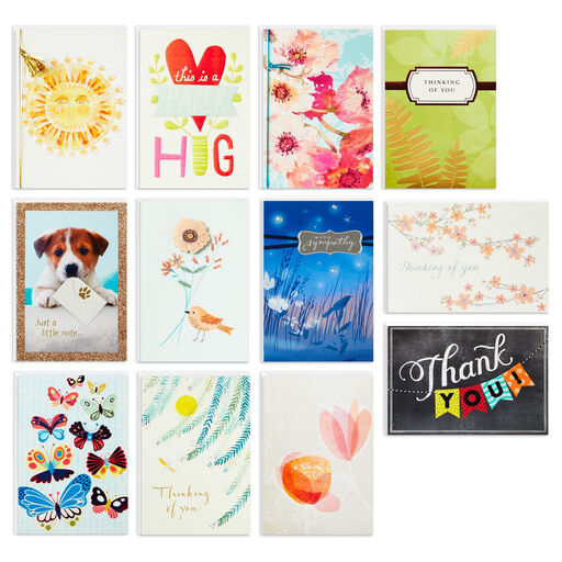 Simply Sweet Assorted Caring Occasion Cards, Box of 12, 