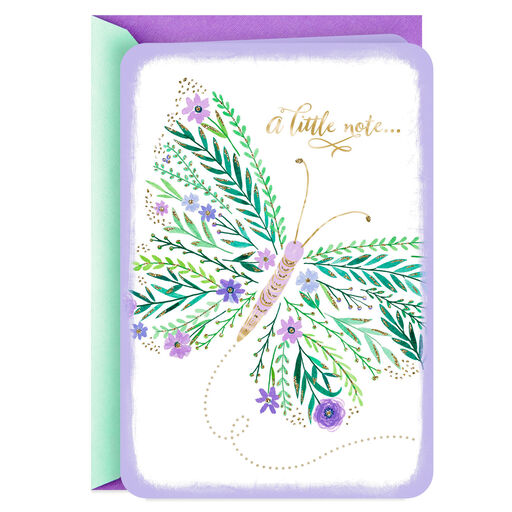 Butterfly Note to Brighten Your Day Card, 
