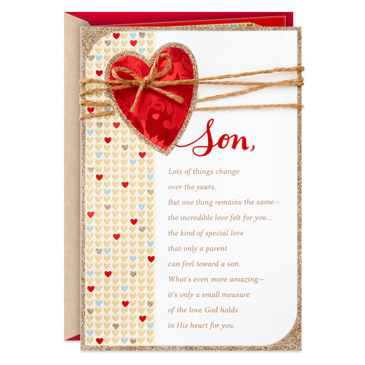 So Much Love Religious Valentine's Day Card for Son, 