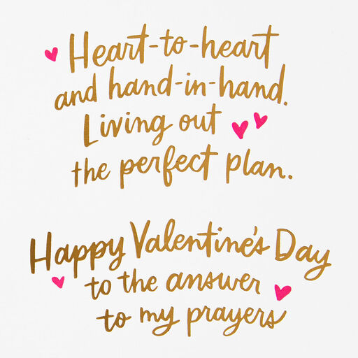 You're the Answer to My Prayers Valentine's Day Card for Wife, 