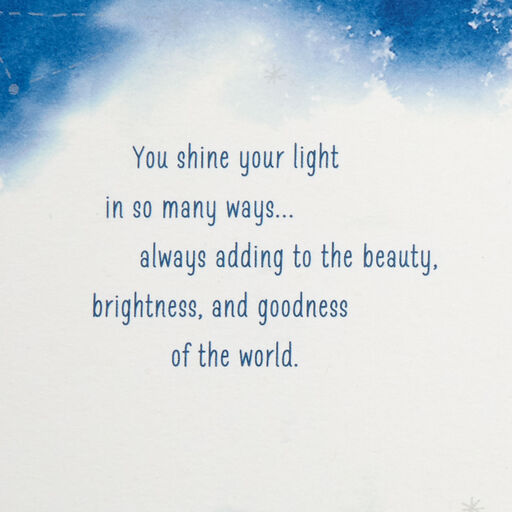 You Shine Your Light Birthday Card for Daughter, 