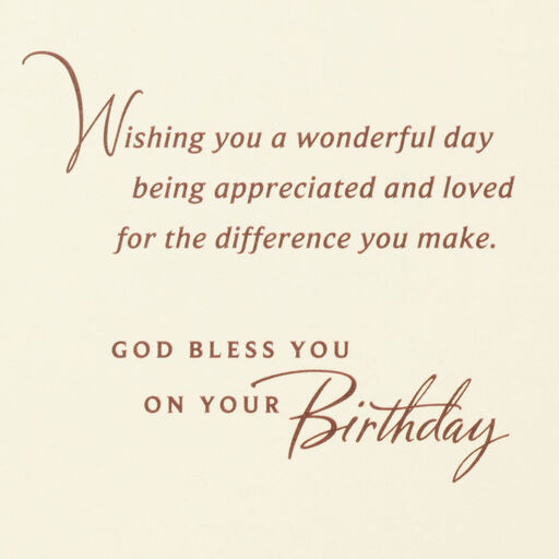 Celebrate All That God Has Given You Religious Birthday Card, 