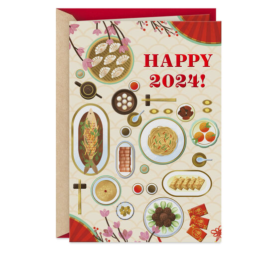 Celebrate New Beginnings 2024 Chinese New Year Card, 
