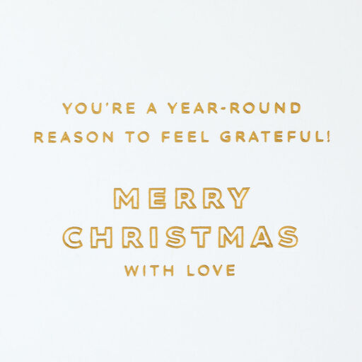 You're Kind and Caring Christmas Card for Godchild, 