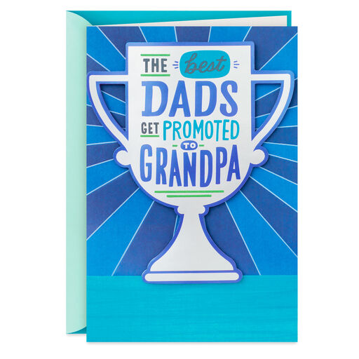 Best Dad Trophy Father's Day Card for Grandpa, 
