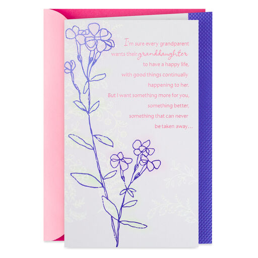 My Wishes for You Birthday Card for Granddaughter, 