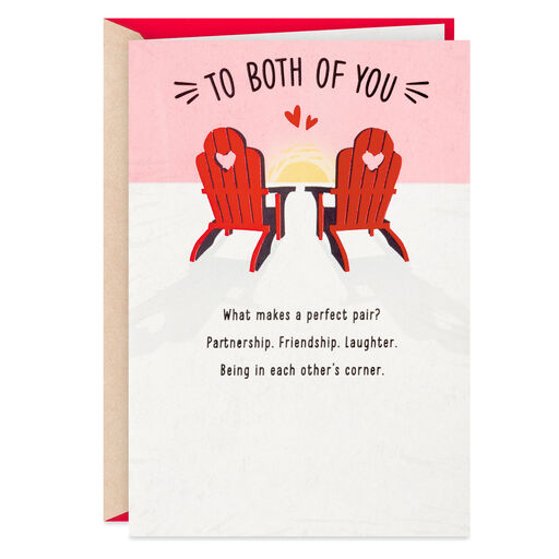 A Perfect Pair Valentine's Day Card for Both, 