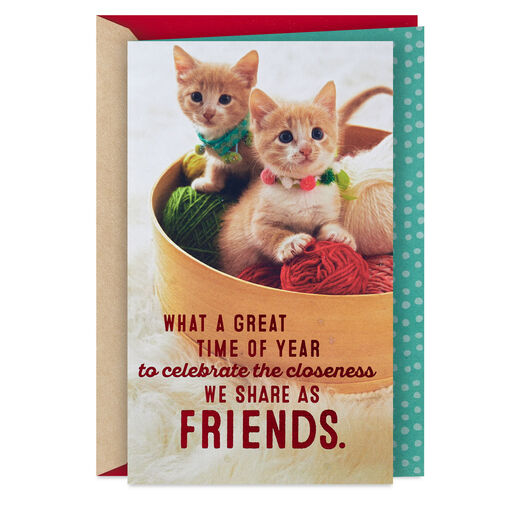 From the Same Litter Christmas Card for Friend, 