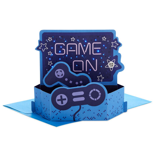 Video Game You're the Best 3D Pop-Up Card With Sound and Light, 