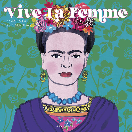 Graphique de France Viva La Femme 16-Month 2024 Wall Calendar, 