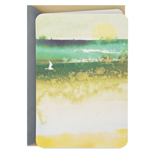 Watercolor Landscape Blank Card, 