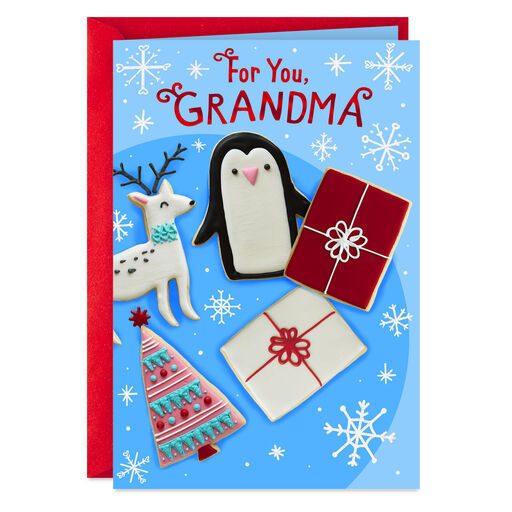 Thanks for Being So Sweet Christmas Card for Grandma, 