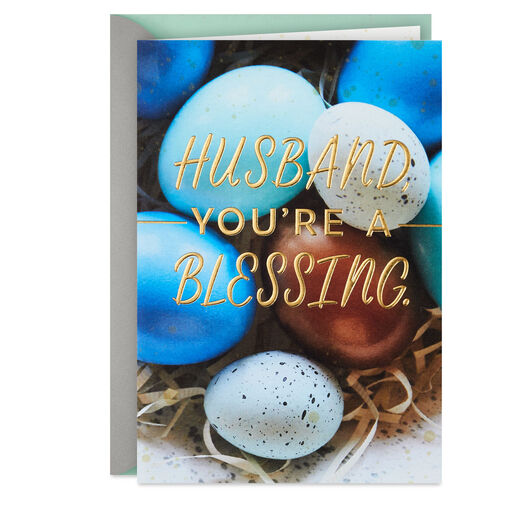 You're a Blessing to Me Easter Card for Husband, 